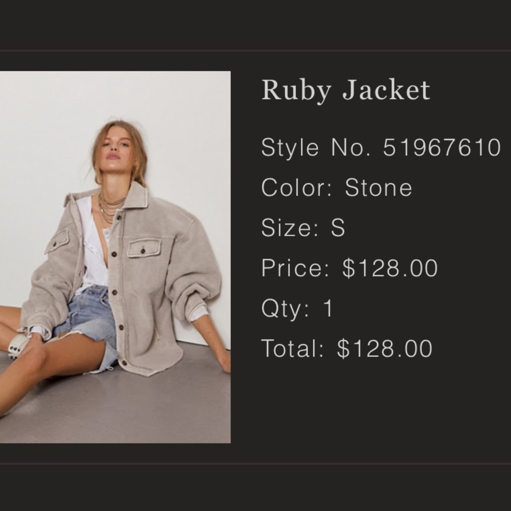 Free people ruby shirt jacket